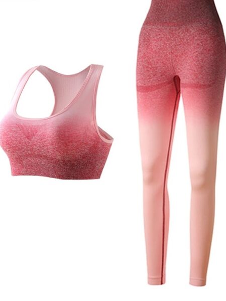 Ombre Yoga Set Sports Bra and Leggings