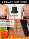 Mens Workout Waist Trainer Corset Sauna Sweat Trimmer