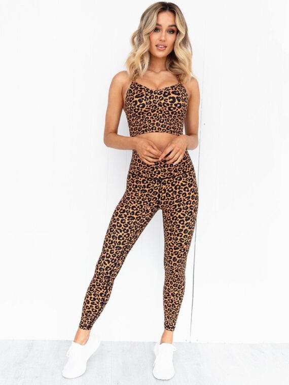 2 Piece Leopard Sport Suit