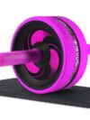 2 in 1 Ab Roller & amp;Jump Rope No Noise Abdominal Wheel Ab Roller with Mat For Arm Waist Leg Exercise Gym Fitness Equipment