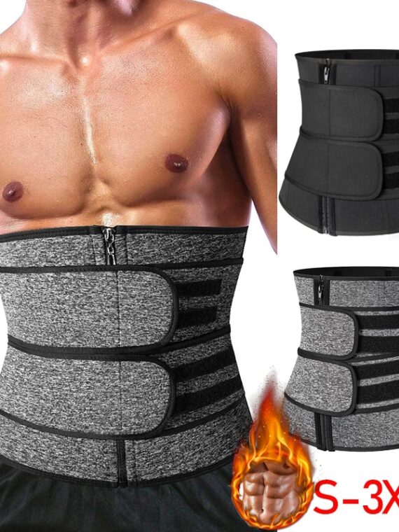 Men Waist Trainer Body Shaper Slimming Belt