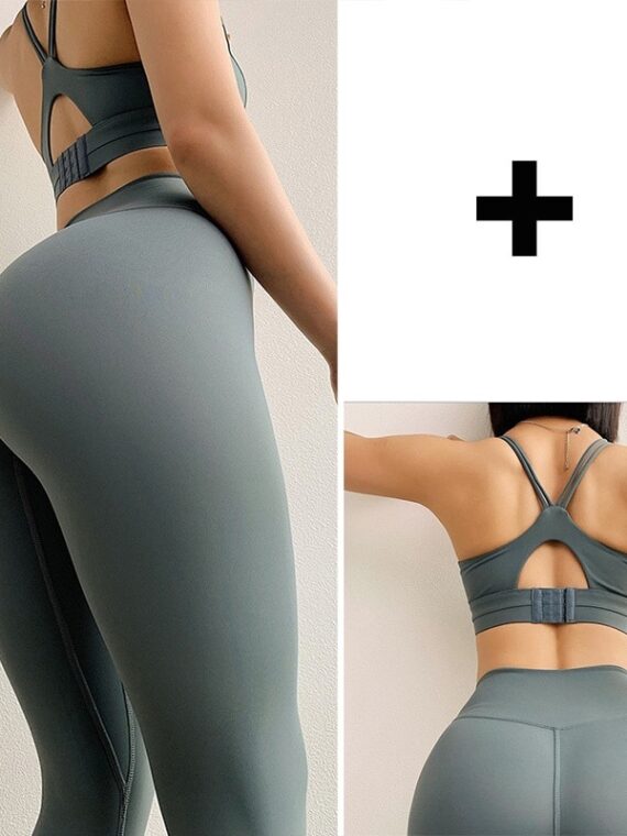 Solid Yoga Set Sports Wear