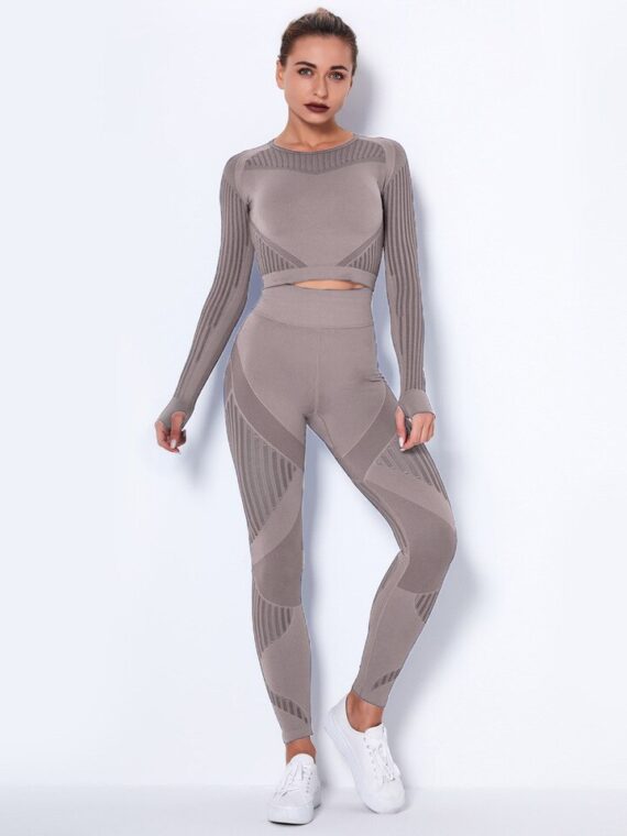 2 Piece Seamless Yoga Outfit Tracksuit