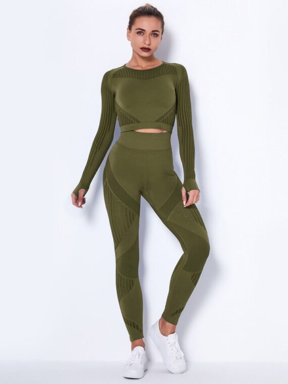 2 Piece Seamless Yoga Outfit Tracksuit