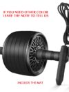 2 in 1 Ab Roller & amp;Jump Rope No Noise Abdominal Wheel Ab Roller with Mat For Arm Waist Leg Exercise Gym Fitness Equipment