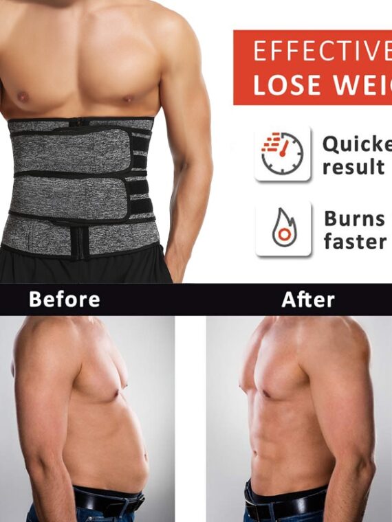 Men Waist Trainer Body Shaper Slimming Belt