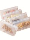 Portable Food Storage Containers Leakproof Containers Reusable Zip Shut Bag