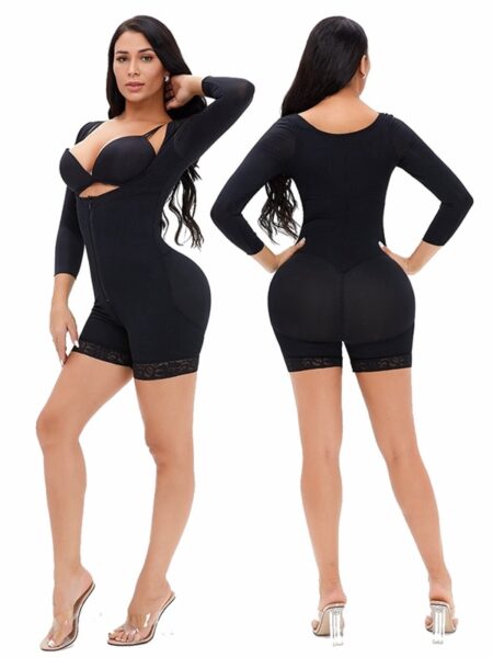 Zipper Full Body Shapewear Underbust  Compression Garment