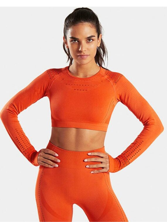 Seamless Yoga Workout Set Sport Suit Fitness Sports Crop Top