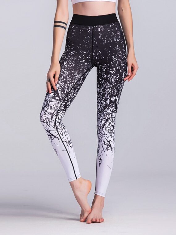 Chinese Style Printed Yoga leggings