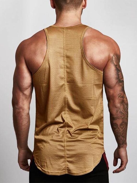 Summer Brand Fitness Tank Top Men Bodybuilding 2021 Gyms Clothing Fitness Men Shirt slim fit Vests Mesh Singlets Muscle Tops