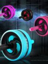 2 in 1 Ab Roller & amp;Jump Rope No Noise Abdominal Wheel Ab Roller with Mat For Arm Waist Leg Exercise Gym Fitness Equipment