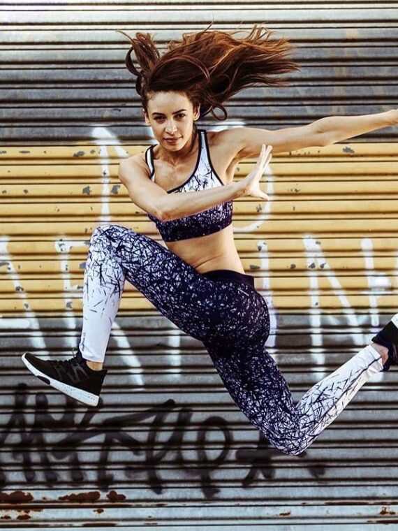 Chinese Style Printed Yoga leggings