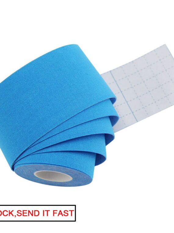 2022 New Kinesiology Tape Athletic Recovery Elastic Tape Kneepad Muscle Pain Relief Knee Pads Support for Gym Fitness Bandage