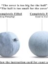 55 65 75 85 CM Yoga Ball Dustprroof Cover Anti-Slip Cotton Anti-static Absorb Sweat Yoga Ball Cover for Protective Case