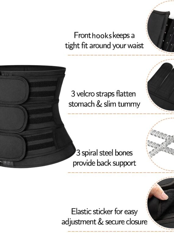 Mens Workout Waist Trainer Corset Sauna Sweat Trimmer