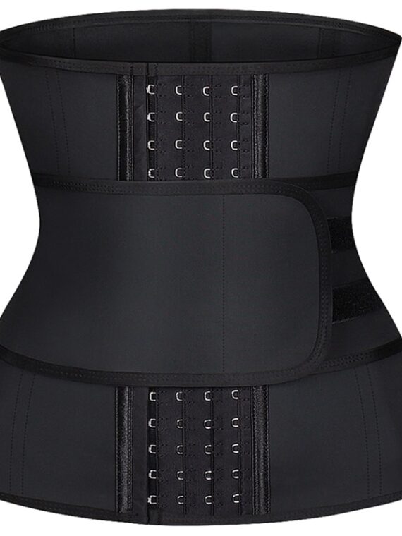 High Compression Latex Waist trainer 9 Steel Bones 4 Hooks Corset