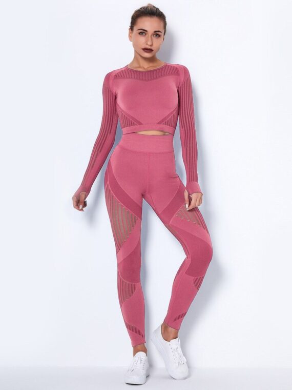 2 Piece Seamless Yoga Outfit Tracksuit