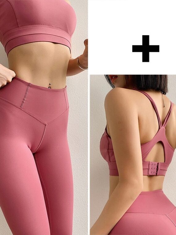 Solid Yoga Set Sports Wear