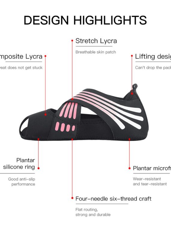 Women Socks Non-Slip Gym Yoga Shoes Flat Anti-Slip Sole