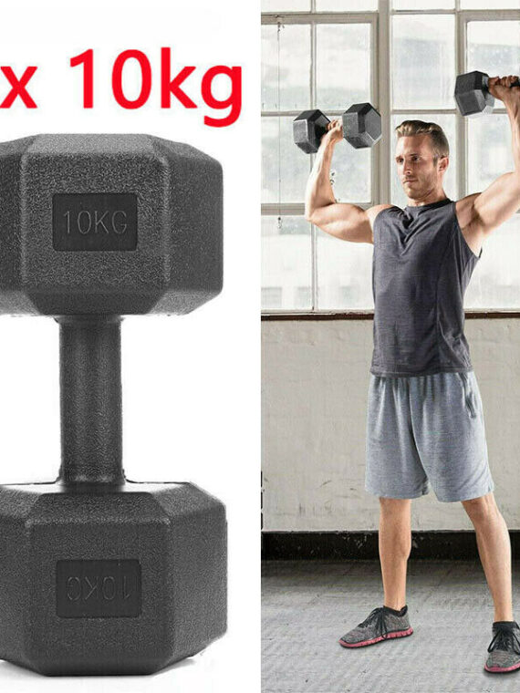 Hexagon Dumbbells Gym Weights for Exercise Dumbbell Gym Equipment Fitness Equipment 5-10kg Set of 2 Units Dropshipping