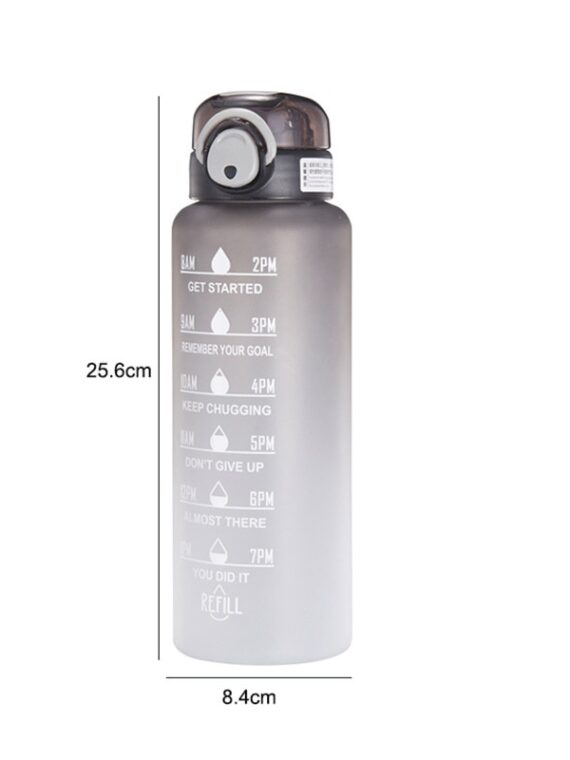 1 Liter Motivational Water Bottle With Straw Noozle with Time Marker Leakproof Sports Water Bottle for Gym Camping Tour