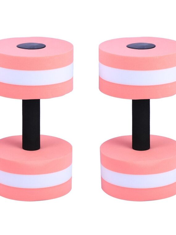 2pcs Water Weights For Pool Exercise Set Water Aerobics Weights Water Aerobic Dumbbells Swimming Pool Barbells Random Color