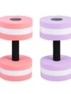 2pcs Water Weights For Pool Exercise Set Water Aerobics Weights Water Aerobic Dumbbells Swimming Pool Barbells Random Color