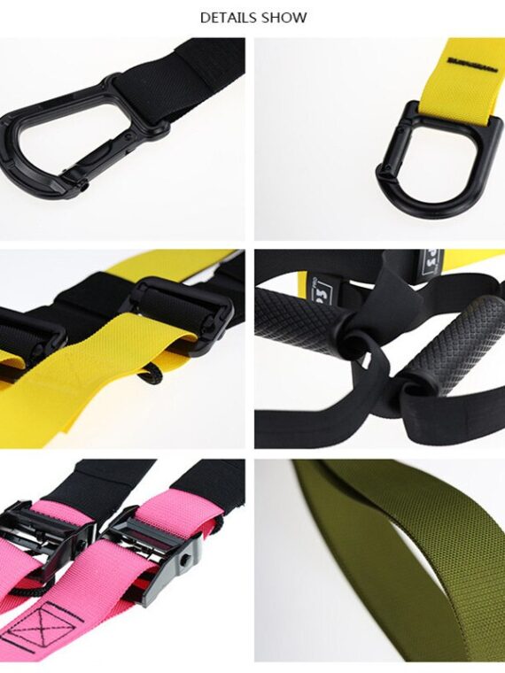 Hanging Training Strap Fitness Suspension Training Belt Sling Body Trainer Resistance Bands Set Fitness Gym Equipment