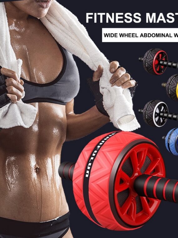 2022 New Ab Roller No Noise Abdominal Wheel Ab Roller Stretch Trainer For Arm Waist Leg Exercise Gym Fitness Equipment