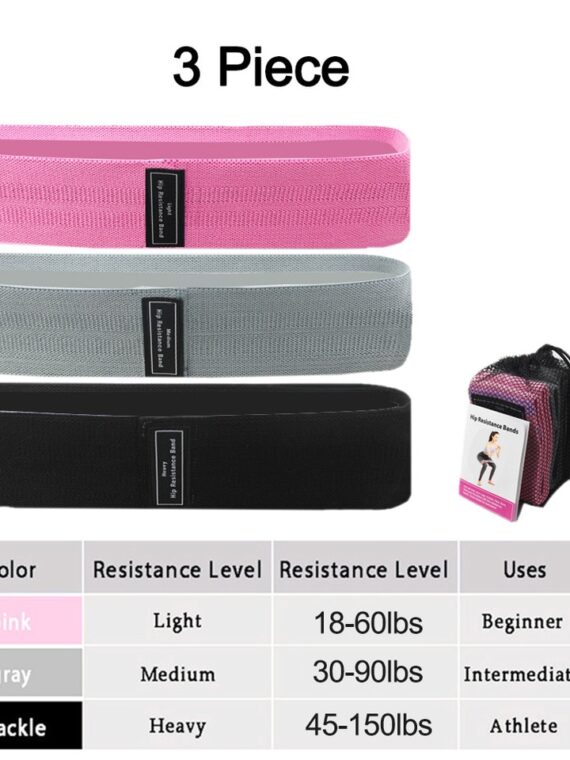 1/2/3PCS/Lot Fitness Rubber Band Elastic Yoga Resistance Bands Set Hip Circle Expander Bands Gym Fitness Booty Band Home Workout