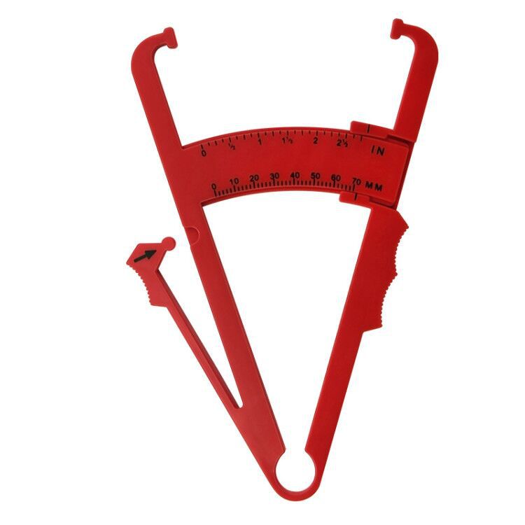 1PCS Crossfit Body Fat Loss Tester Calculator Fitness Caliper Clip Measurement Slim Skin Fold Body Fat Chart Gym Equipment