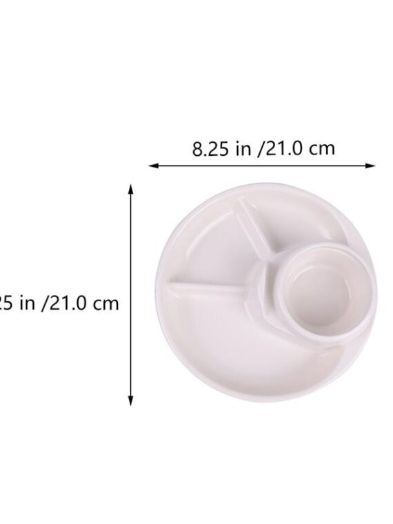 2pcs Portion Control Plate