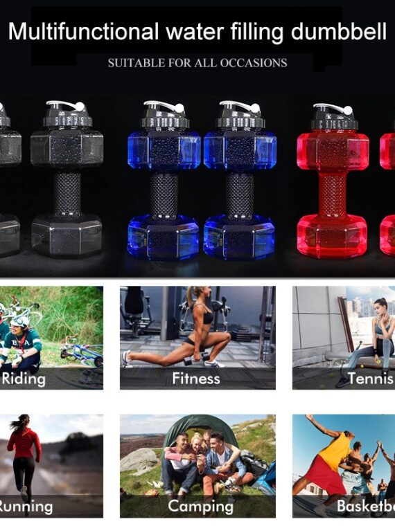 Dumbbells Sports Water Bottle Weights Exercise Dumbbells Bottles Fitness Bodybuilding Dumbbell For Men Camping Cycling Bottle