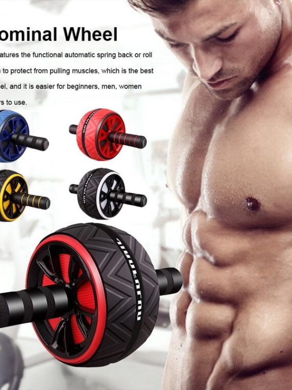 2022 New Ab Roller No Noise Abdominal Wheel Ab Roller Stretch Trainer For Arm Waist Leg Exercise Gym Fitness Equipment