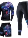 Men's Tracksuit Gym Fitness Compression Suit