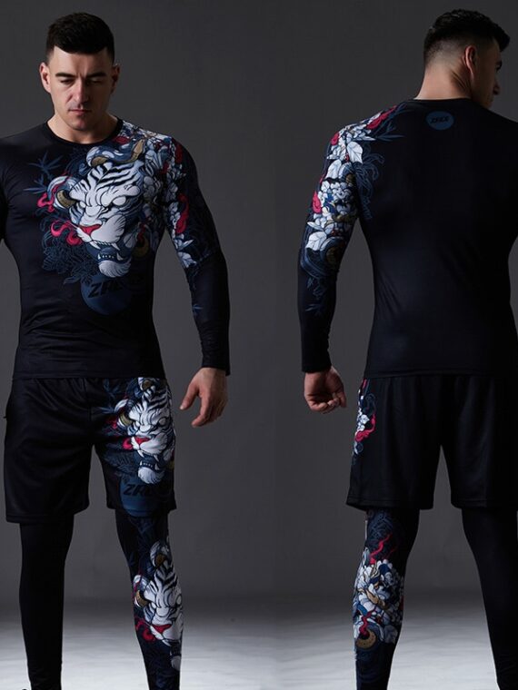 Men's Tracksuit Gym Fitness Compression Suit