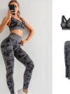 Camo Gym Set Women Tracksuit