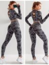 Camo Gym Set Women Tracksuit