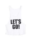 2020 New Women Summer Letter let's go Casual Black Sleeveless Workout Sleeveless shirt Female Sports Gym Top Vest