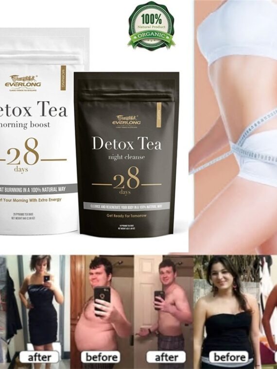 Natural Morning Boost and Night Cleanse Tea Detox